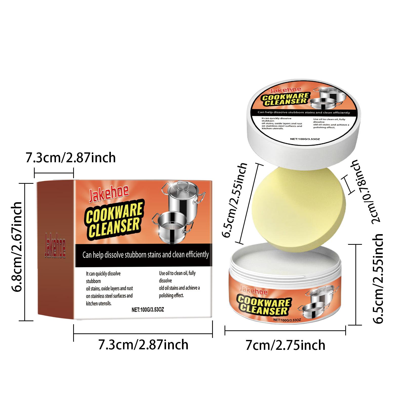 Cookware cleaning paste for household kitchen stainless steel cookware cleaning, rust removal, dirt removal, fragrance retention cleaning paste