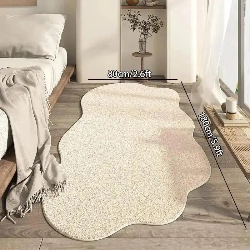 VIKAMA Modern Simple Irregular Cloud Shaped Carpet for Living Room Bedroom Bedside Creative Fashion Home Decor