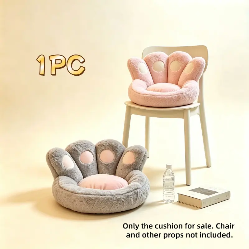 1pc Cat Paw Seat Cushion, Soft Comfortable Chair Pad, 45x50cm, Ideal for Sitting, Reading, Gaming, Relaxing, Perfect Holiday Gift