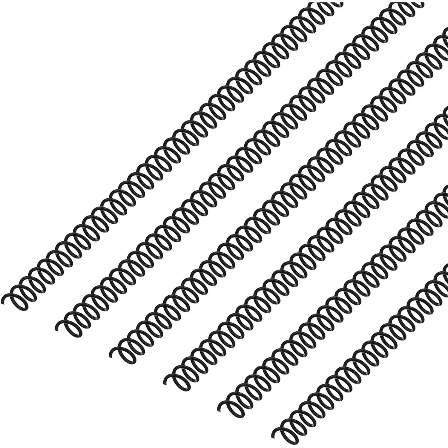 120 Pack Binder Coils,5/16 Inch,Black | Plastic Spiral Binding Coils for Documents, Reports, Notebooks, Compatible with Standard Binding Machines, Office Supplies