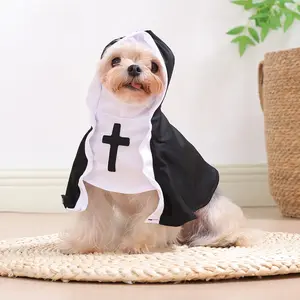 Dog Costume Cape Hat, Soft Warm Funny Role Play, Small Medium Dog Party Outing Photo Pet Clothes, Pet Transformation Dress, Pet Fashion