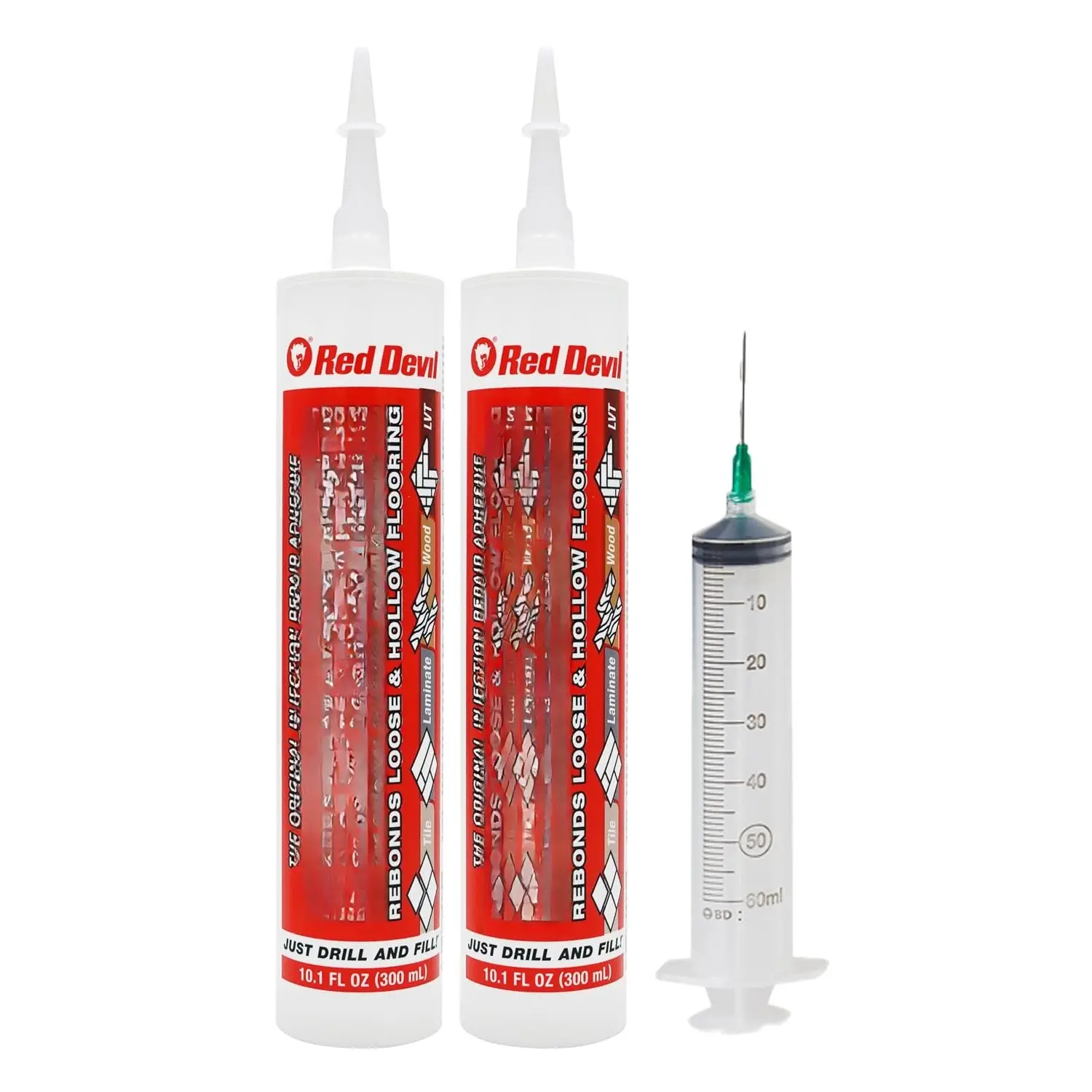 The   Loose Tile Repair Adhesive with  - Tile, Porcelain, Ceramic, Marble, Stone &  Floor Repair Adhesive - Pack of 2