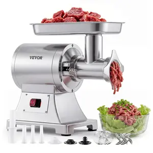VEVOR Commercial Meat Grinder, 9.2 Lbs/Min Capacity, #12 Electric Meat Mincer with 2 Plates, 3 Sausage Stuffing Tubes Kibbe Kit, 750W/1HP Sausage Maker for Home Kitchens Restaurants, ETL Listed