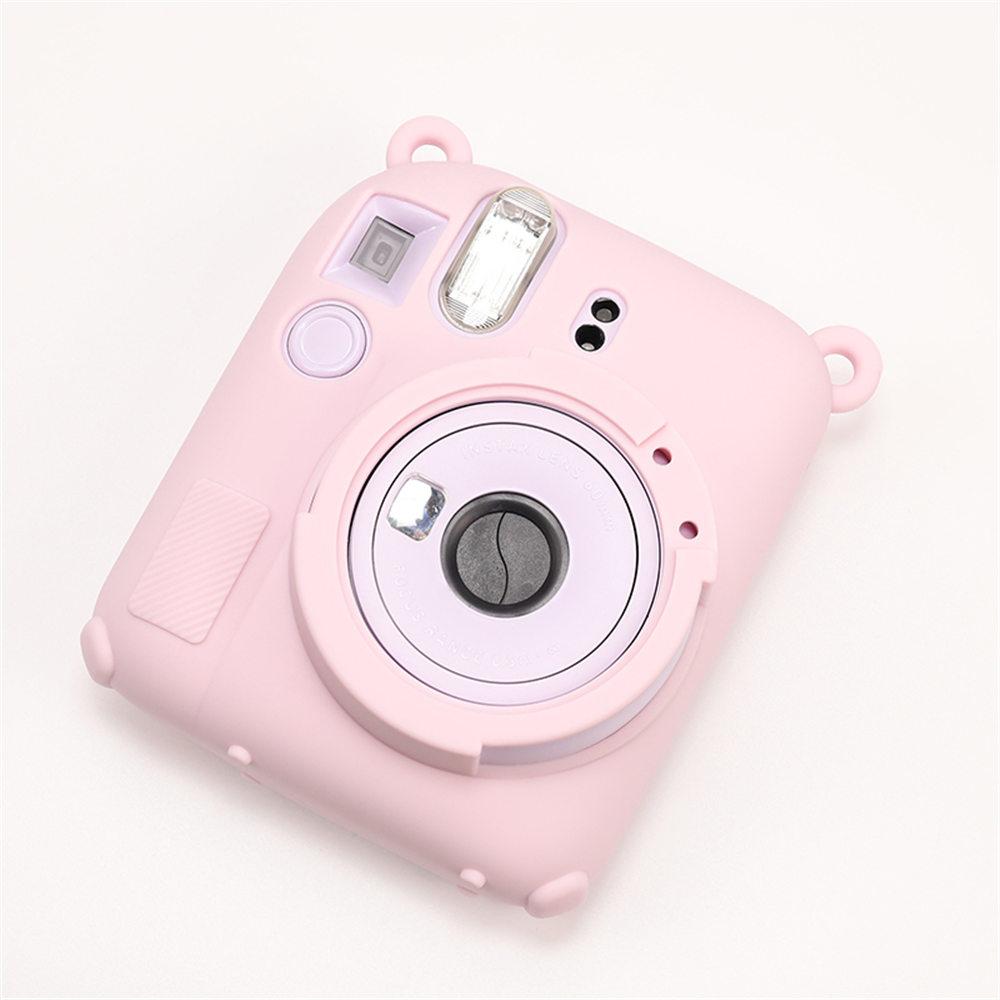 Soft Silicone Camera Bag Case For Fujifilm Film Instax Mini 12 mini 12 Body Cover Skin With Lens Cap