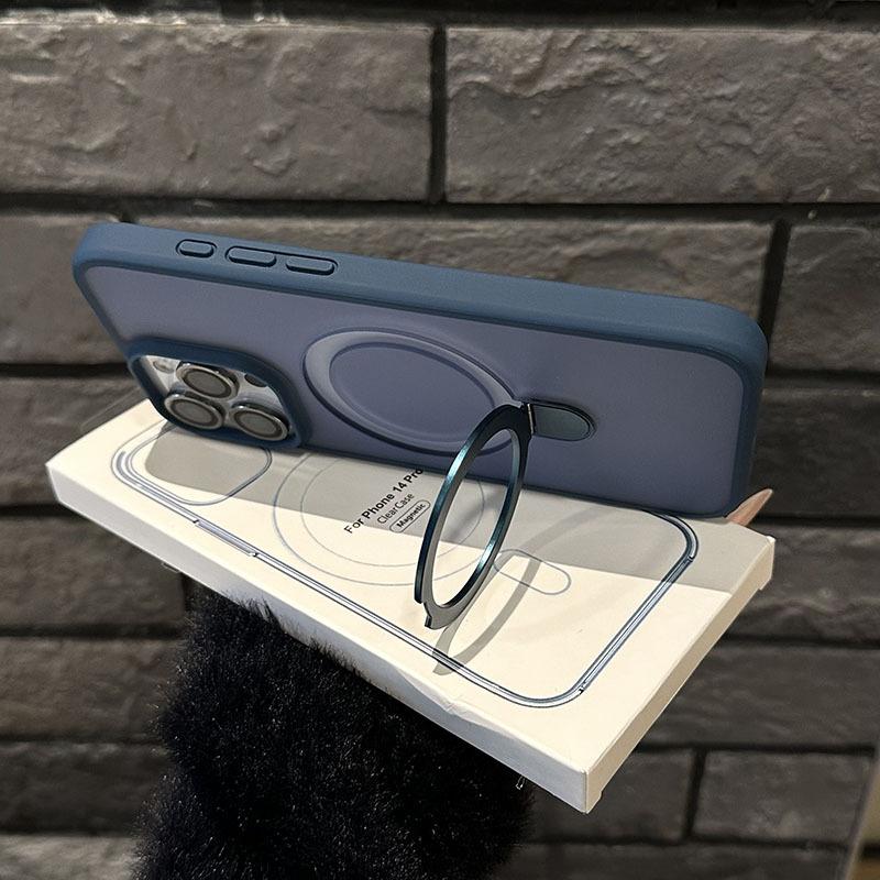 Invisible Stand Magnetic Protective Case for iPhone 17 Air 12 13 14 15 16 17 Pro Max Plus, Strong Magnetic Adsorption & Wireless Charging Compatible