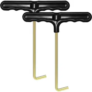 2 Pack Trampoline Spring Tool, Heavy Duty Spring Puller & Installation Hook with Comfortable Grip - Safe & Easy Removal Tool for Trampoline Repair and Assembly