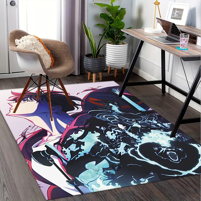 Solo Rise Level  Rising Shadows Home Office Living Room Decor for Fans, Office Chair Mat for Carpet, Workspace Accessory, Dynamic Pattern, Easy Maintenance, Themed Floor Covering