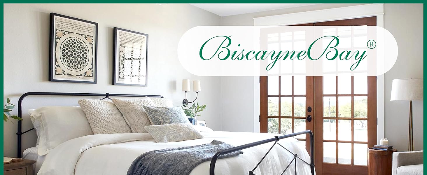 Wrap Around Bed Skirts with Split Corners for Queen Beds 15" Drop, Ivory Elastic Dust Ruffles Wrinkle Resistant Luxurious Machine Washable