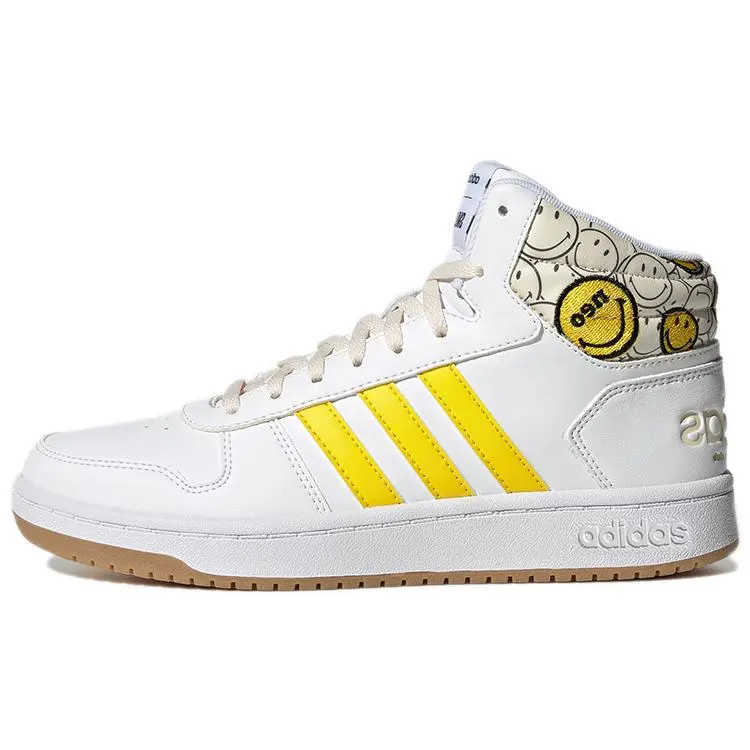 adidas Neo Hoops 2.0 Round Toe Lace-Up Mid-Top Basketball Shoes GY7617