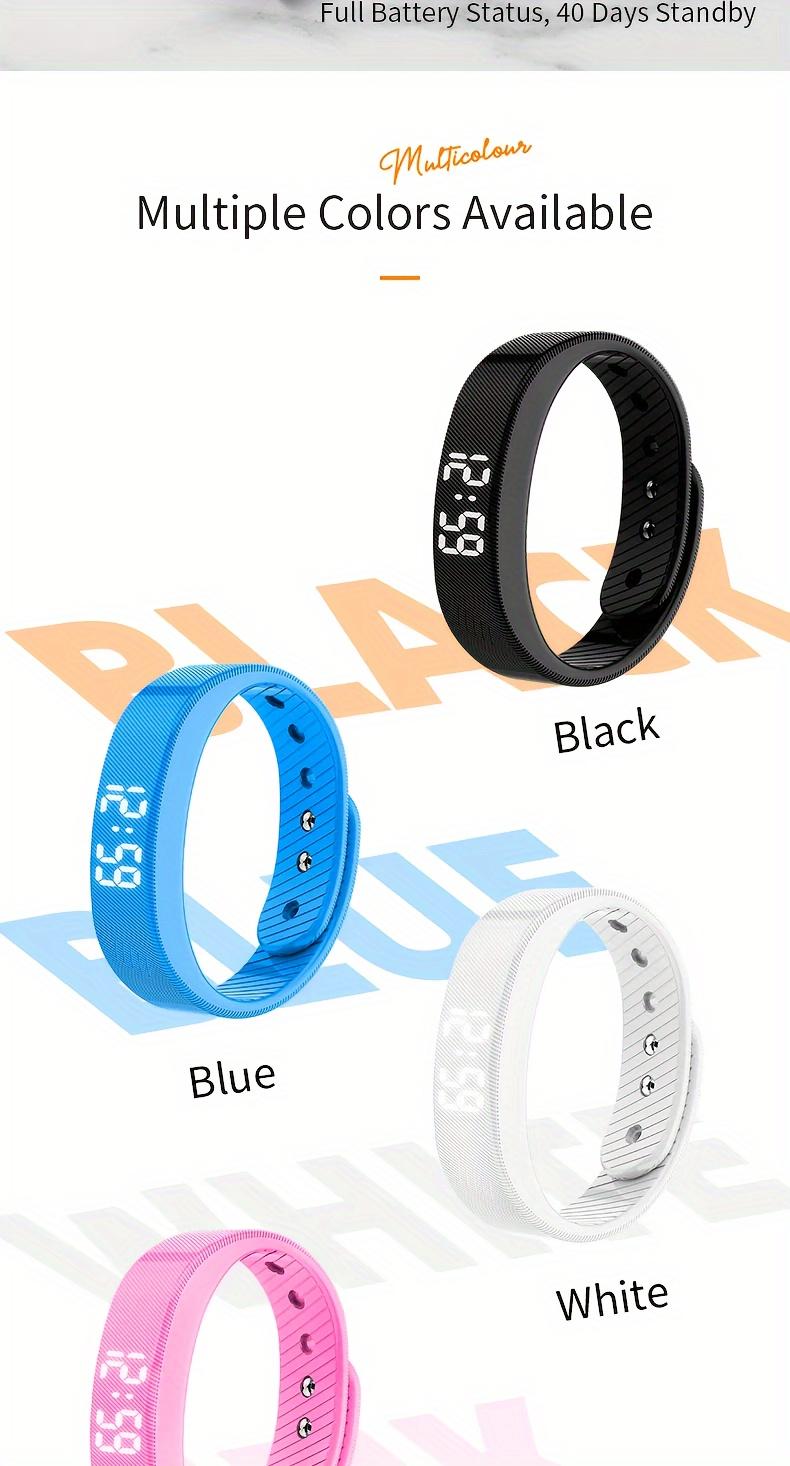 New multi-functional, simple and fashionable electronic watch, alarm clock, pedometer, timer, luminous, fashionable sports multi-functional wristwatch, holiday gift, suitable for any scene - a wristband is included as a gift