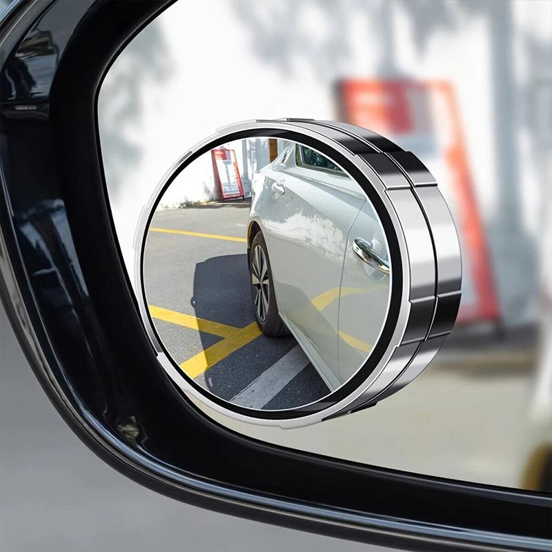 [Freeship] Car Blind Spot Mirror, 2 Counts 360 Degree Adjustable Car Rearview Mirror, Universal Car Auxiliary Mirror for Sedan, Truck, SUV &Motorcycle, Wide Angle Mirror,Gift for Girlfriend, Car Essentials for Car Safety,Car Accessories