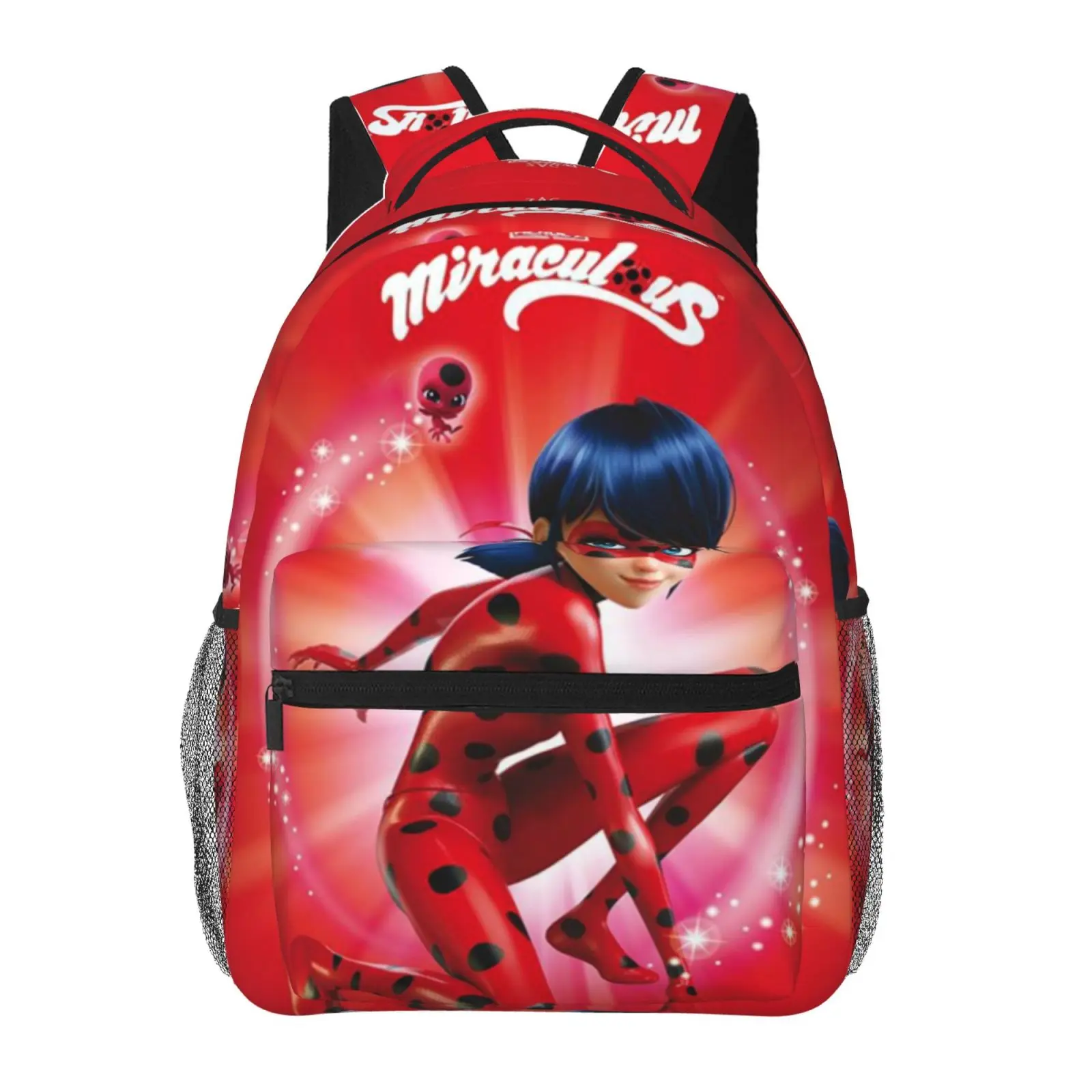 Kids backpack, Anime Miraculous School bag, Cute Cartoon Backpacks for girls boys, Adjustable Straps Bookbag for School Travel Office Daily Use