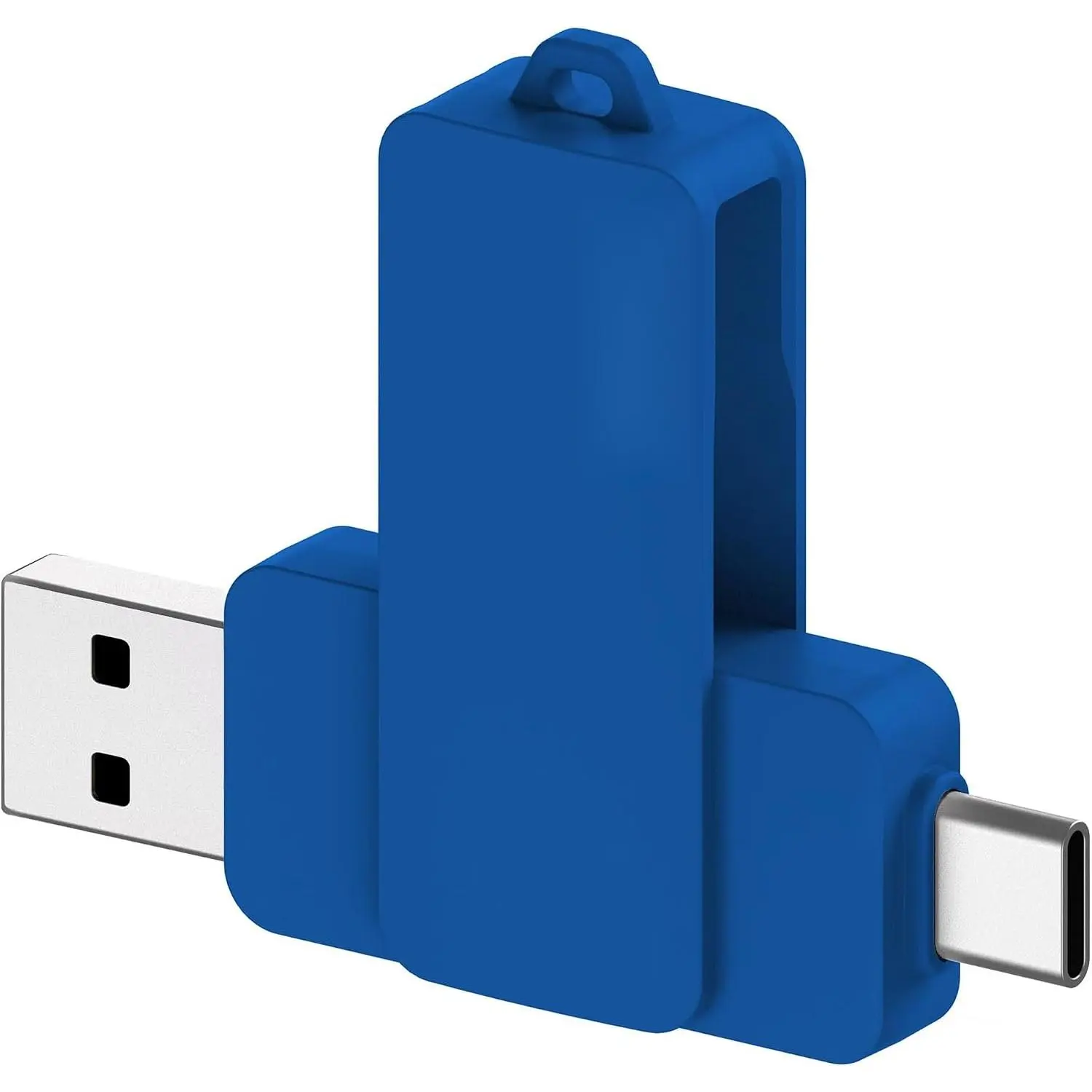 32GB 3.0 USB C Flash Drive with Type C and Type A Port, USB C Thumb Drives Storage and Backup for  Phones with OTG Function and Type C Port, Laptops, MacBook, PC(Blue)