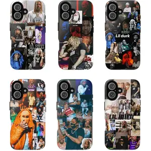 L-Lil D-Durk Phone Case Rap Collage Aesthetic Drill Hip Hop Street Art Protective Cover Designed for iPhone 11-17 Pro Max/Plus & Samsung Galaxy S23-S25