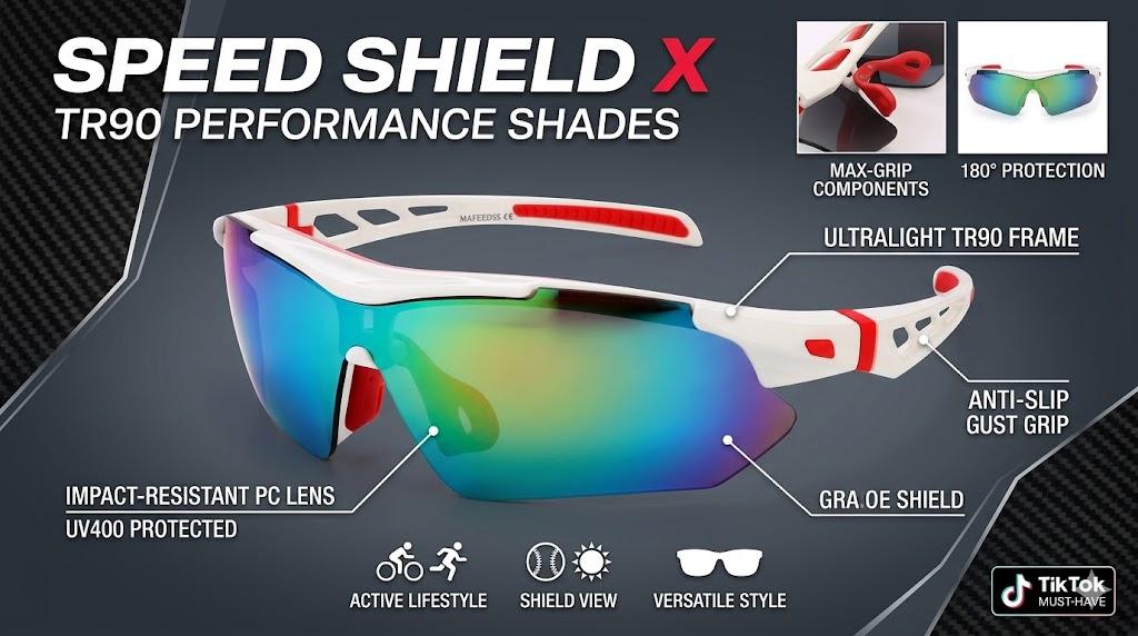 Ultimate Wraparound Sports Sunglasses for Men & Women |   Y2K Shield Shades for Cycling, Running & Baseball |   Anti-Slip TR90 Frame & UV400 PC Lens