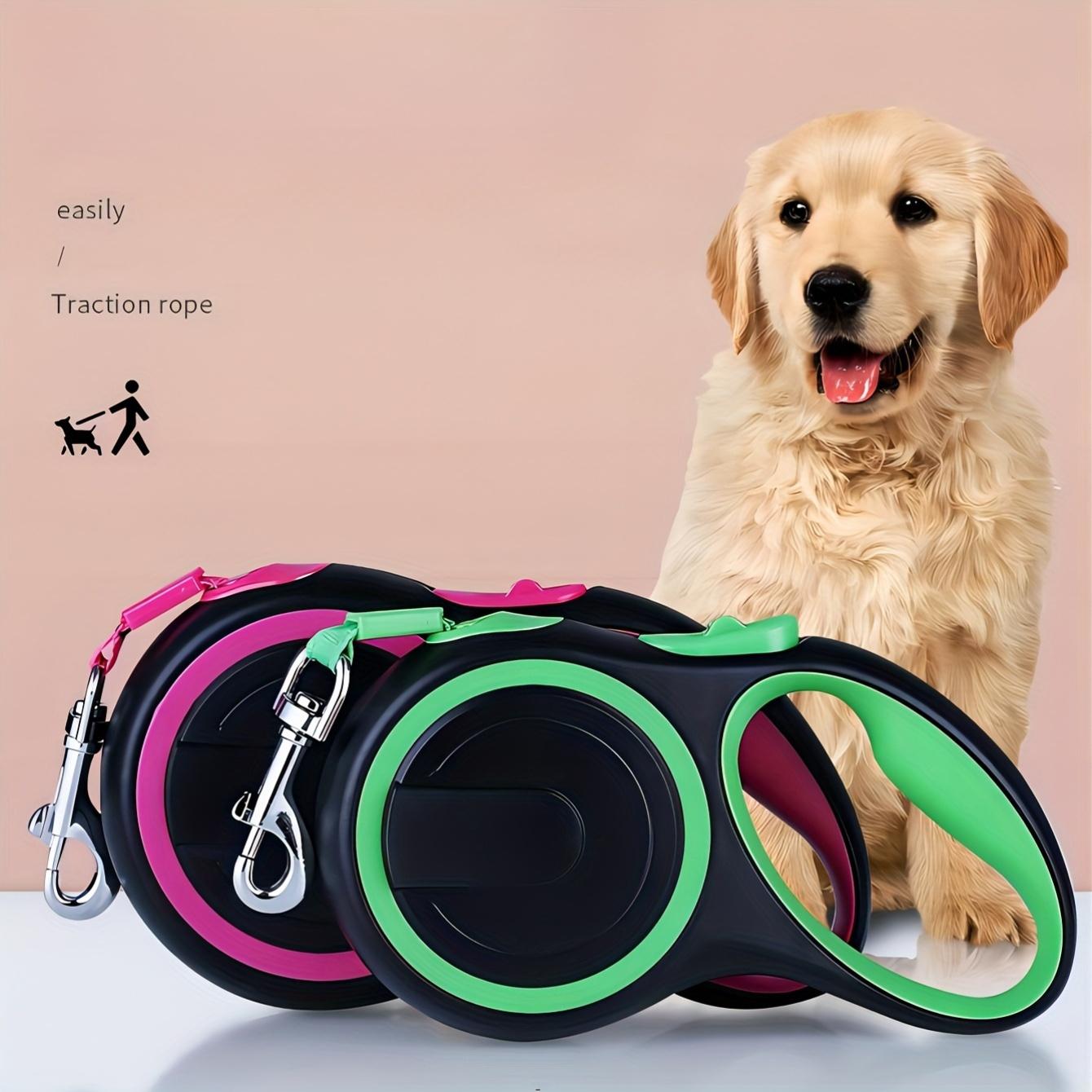 Retractable leash, suitable for medium-sized dogs, durable and comfortable, ideal for outdoor adventures.
