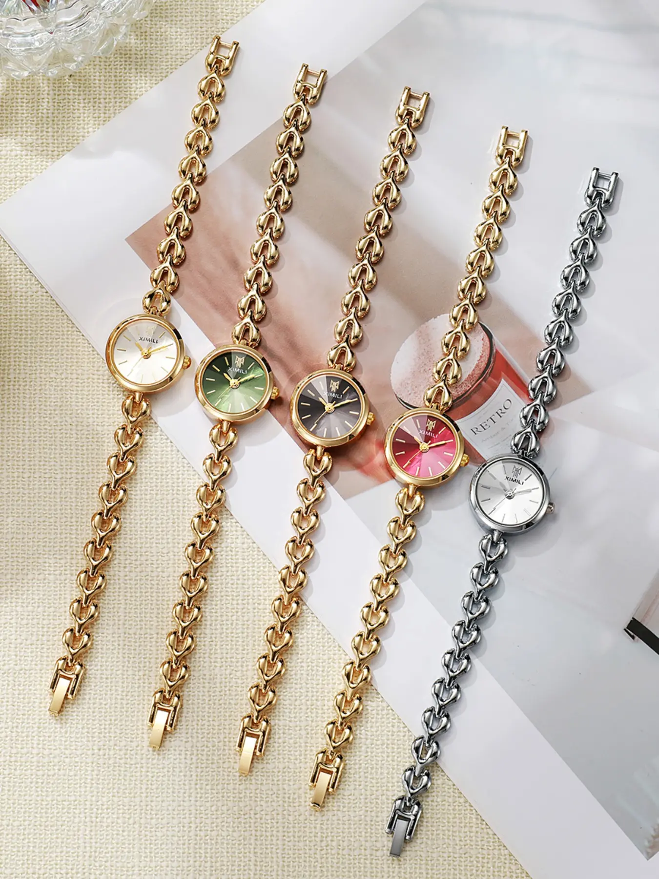 5pcs New Women's Watches, Fashionable Ladies' Wristwatches, Perfect Gift for Girlfriend, Mother's Day, Christmas, Birthday, Daily Wear