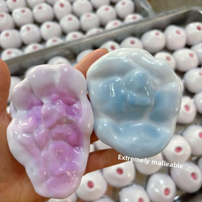 4Pcs Soft Squishy Mochi Ball Fidget Toys, Slow Rebound Stress Relief Toys