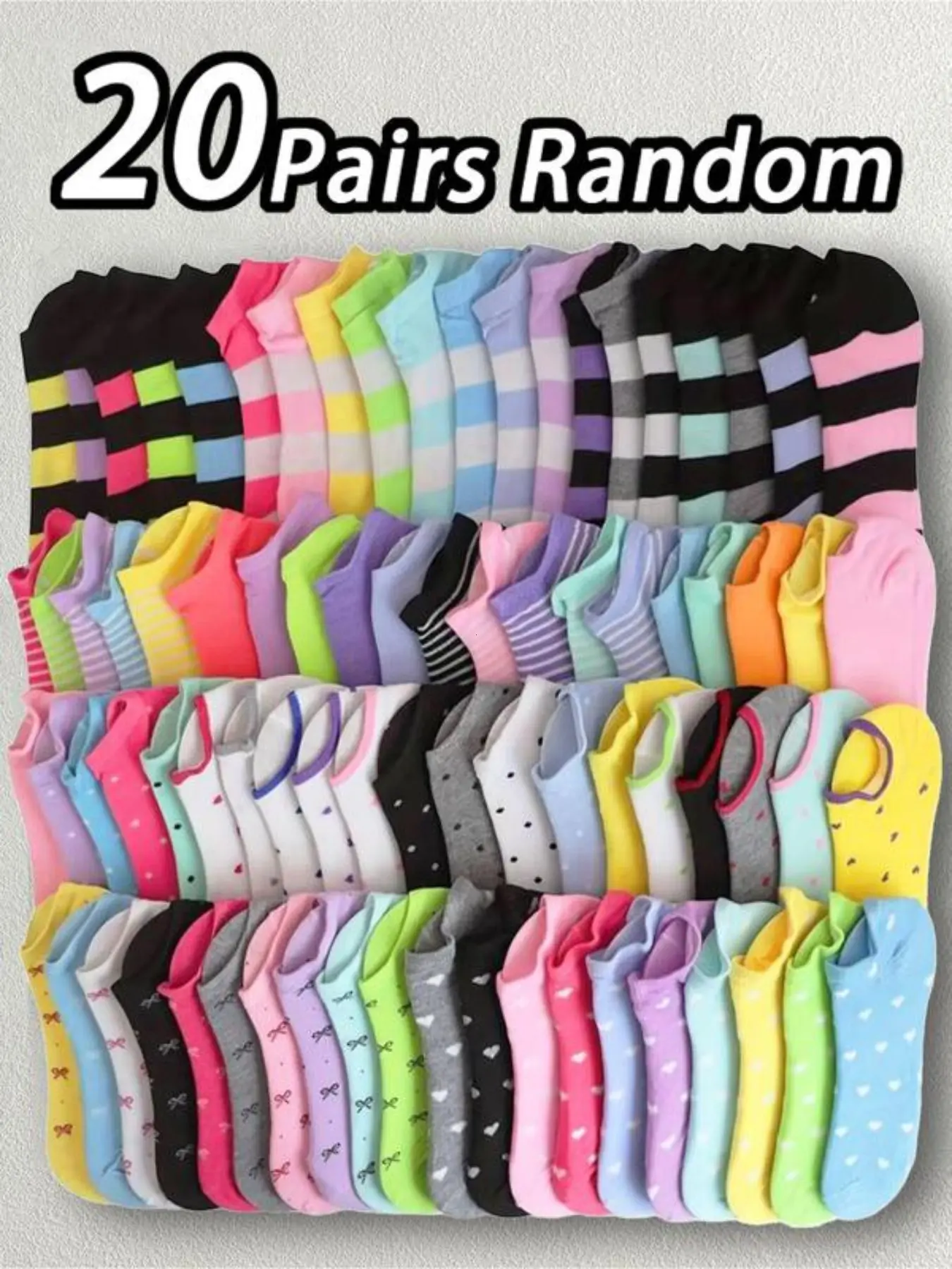 10 Pairs Women's Casual Summer Thin Invisible Socks, Silicone Anti-Slip Mesh Design, Breathable Non-Visible, Comfortable Fit