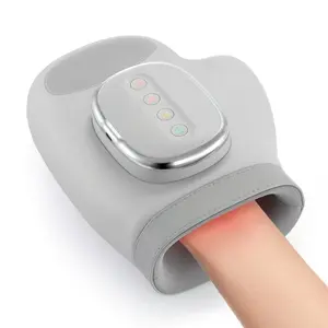 Hand Massage Device with Safety Airbag Compression, Rechargeable Vibrating Warm Relaxer, Portable for Office Home, Gift for Men Women