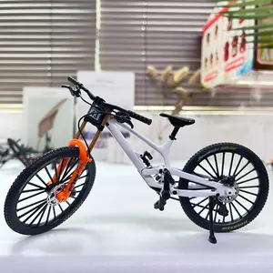 New Alloy Bicycle Model, Realistic Mountain Bike, Road Bike Desktop Decor, Collector's Mini Bike, Office & Home Decoration, Christmas Gift