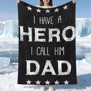 1 Best Dad Pattern Summer Cooling Blanket, Cooling Air Conditioning Blanket, Machine Washable and Breathable, Suitable for Home and Office Use, Lunch Break, Suitable as Father's Day Gift