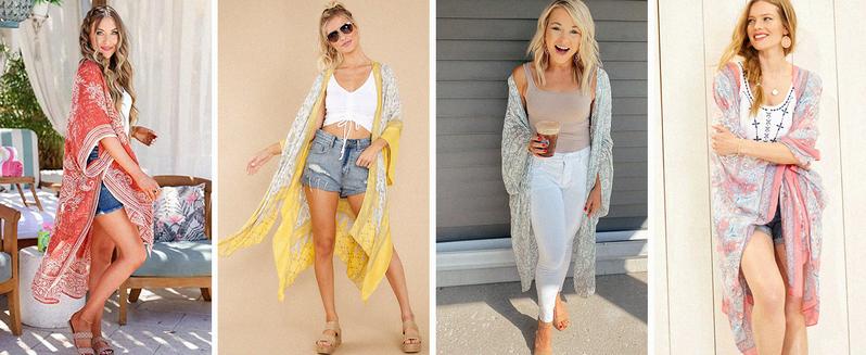 Black and White Kimono Cardigan for Women Lightweight Flowing Open Front Cover Up with Boho Ethnic Print Chic Monochrome Style Ideal for Summer Beach Vacation Cruise Pool Resort Travel Daily Layer for Sun Protection or Casual Outfits