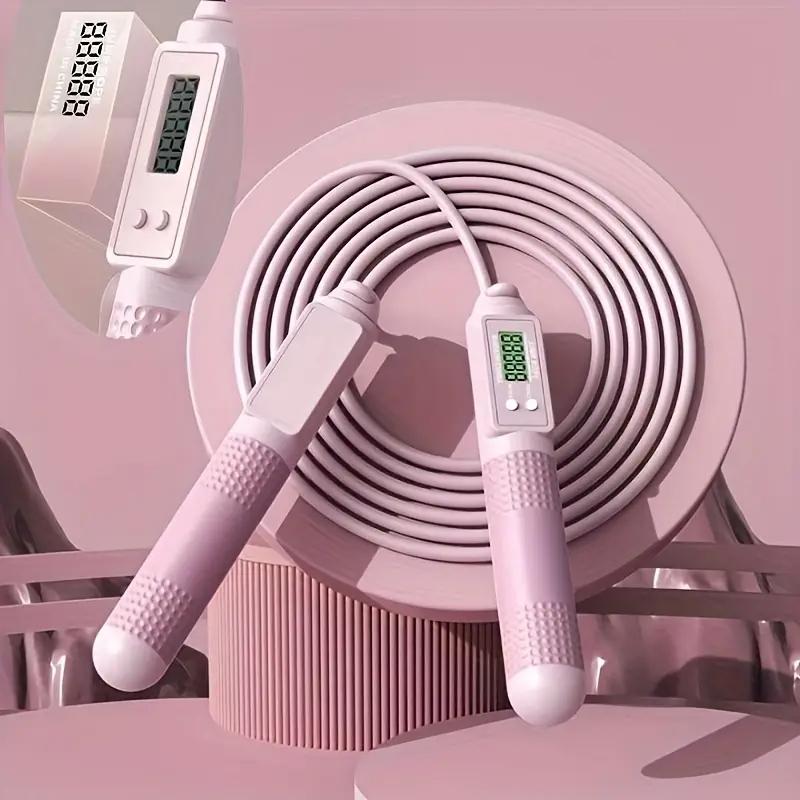 Smart Counting Jump Rope with Digital Display - Professional Tangle-Free Skipping Rope for Home Gym, Fitness & Cardio Training LED Resistance Band Kegel Trainer