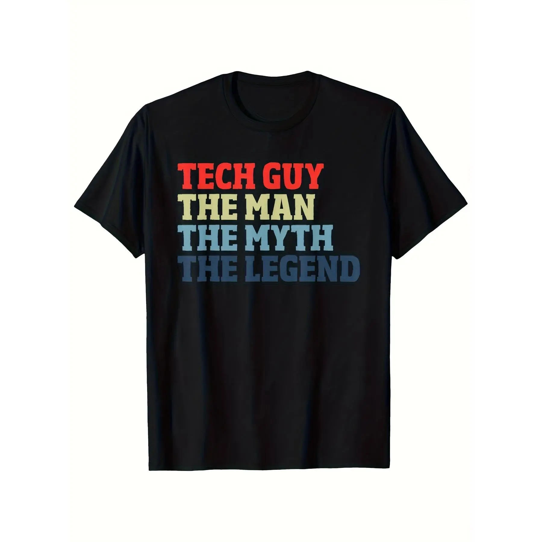 Men's & Women's Computer Technician T-Shirt - Funny IT Engineer Tech Gift, 220GSM Pure Cotton Retro Round Neck Tee with Computer Repair Slogan, Casual for all-Season Wear for IT Professionals & Computer Geeks (Unisex)