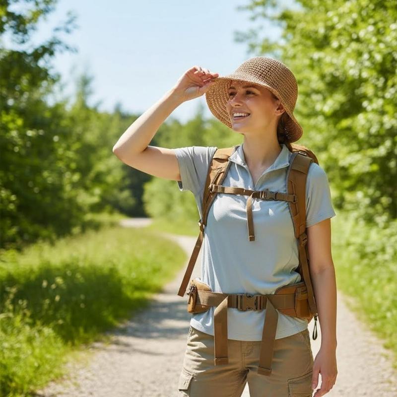 Chic Crochet Straw Bucket Hat for Women| Versatile Sun Protection Cap| Perfect for Daily Casual Wear