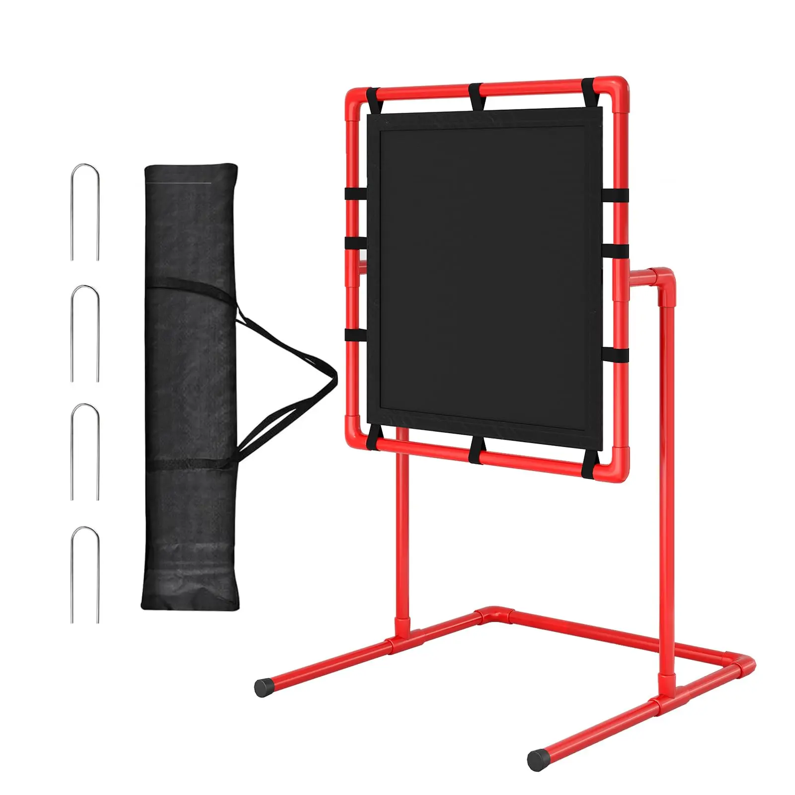 Baseball Strike Zone Pitching Trainer for Plastic Ball, Blitzball Compatible, Quick Assembly Stable PVC Pitching Practice Net for Backyard, Park Indoor Outdoor Baseball Training Game for Kids Adults All Skill Levels