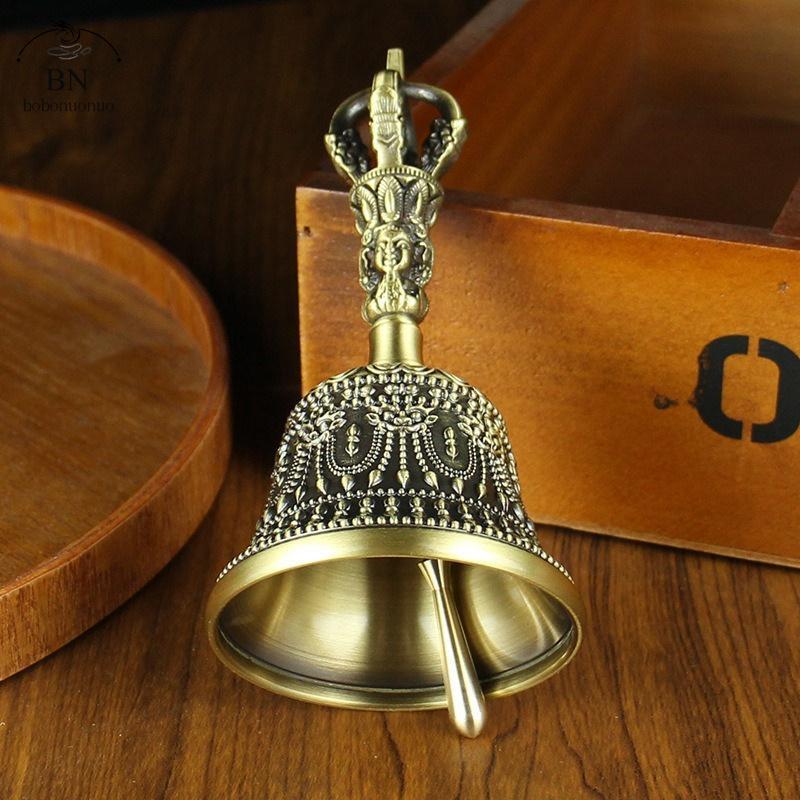 Nepal Brass Tibetan Bell Handmade Vajra Bell and Pestle Set Buddhist Tibetan Chimes Meditation Tool Sound Healing Instruments Nepal Brass Tibetan Bell Handmade Vajra Bell and Pestle Set Buddhist Tibetan Chimes Meditation Tool Sound Healing Instruments