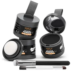 5PCS Black Root Cover Up Powder, Instant Root Touch Up Hair Color for Gray Coverage, Hairline Powder Conceals Hair Loss, Thinning Hair & Bald Spots for Women & Men