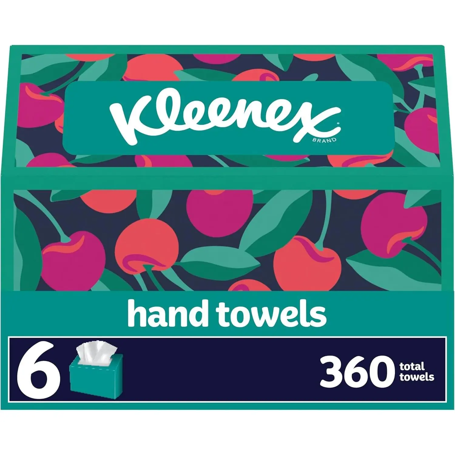 Kleenex Disposable Paper Hand Towels, 6 Boxes, 60 Tissues per Box (360 Total Tissues), Packaging May Vary