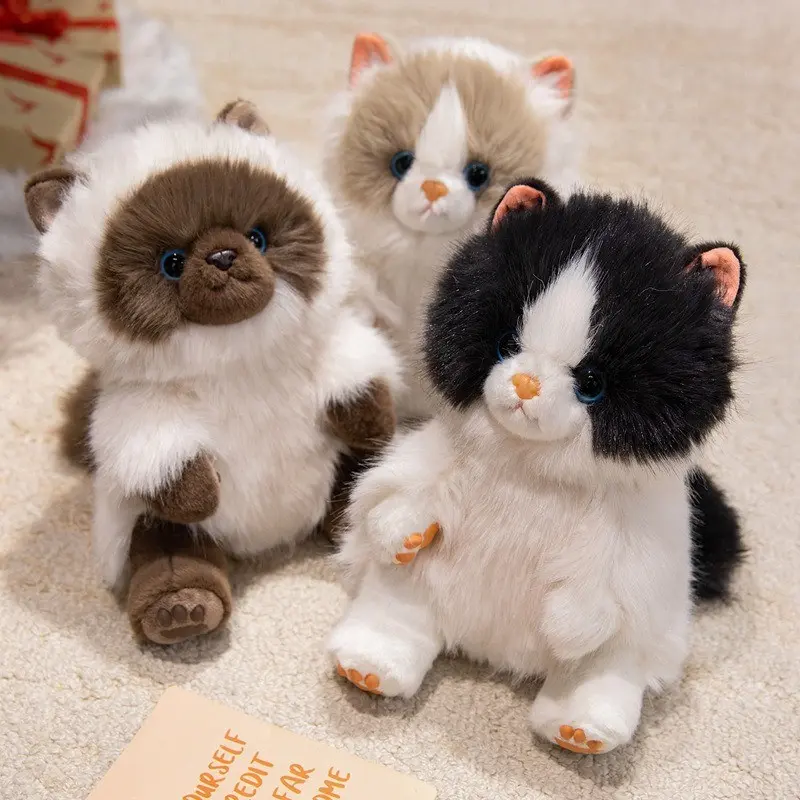 High-Quality Simulation Scented Cat Doll, Long-Haired Plush Toy, Cat Stuffed Animal, Kids' Companion Gift, Perfect for Holidays