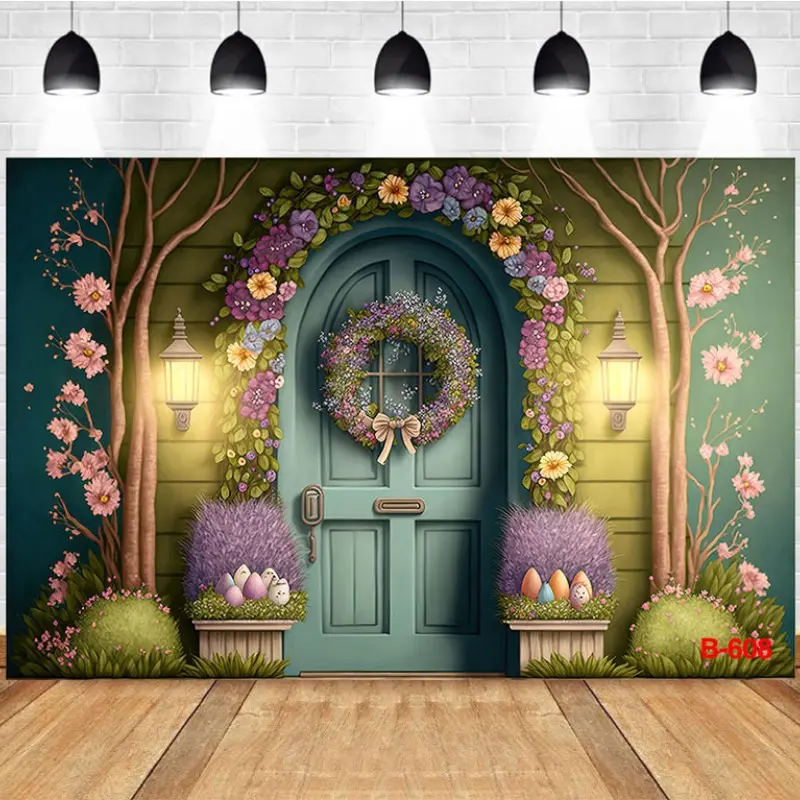 Photography Background Enchanted Forest Fairy Tale Dream Wooden House Spring Floral Greenery Romantic Birthday Party Decor Backdrop Photo Studio
