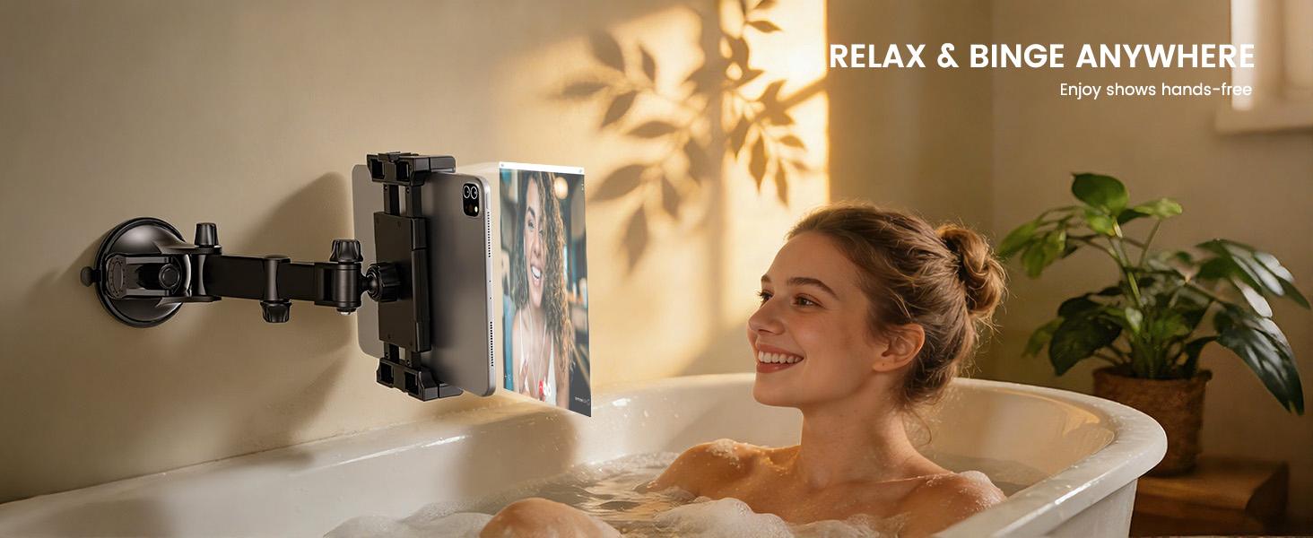 OHLPRO Tablet Holder for Car Dashboard & Windshield, Long Arm Suction Cup Tablet Mount Fits 5-17" iPad Pro/Air/Mini, Stable iPad Car Mount for Truck/SUV/Semi, Ideal Tech Gift for Drivers & Traveler sorry desktop phone gothic merch goose neck