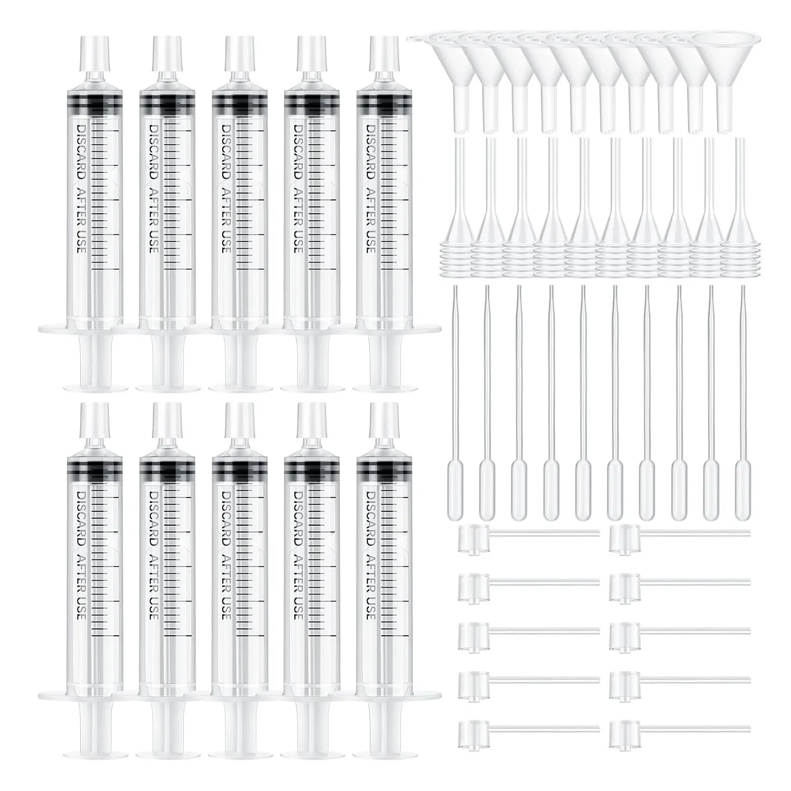 50 Pcs Perfume Syringe Cologne Extractor Refill Transfer KitGift