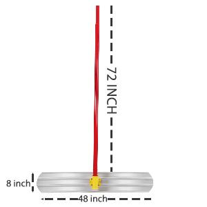 GARVEE 48''x8'' Concrete Bull Float, Aluminum Alloy Concrete Float Tool with Handles ×3, Flexible Concrete Tools Finishing, Concrete Surface Smoothing Tools Kit for Road, Walls