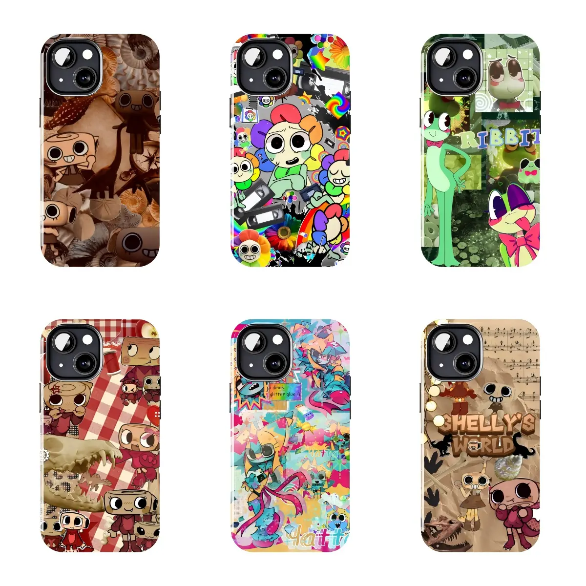 Doodle Cartoon Collage Scrapbook Phone Case Suitable for iPhone 17-11 Pro Max/Plus and  Samsung Galaxy S23-25