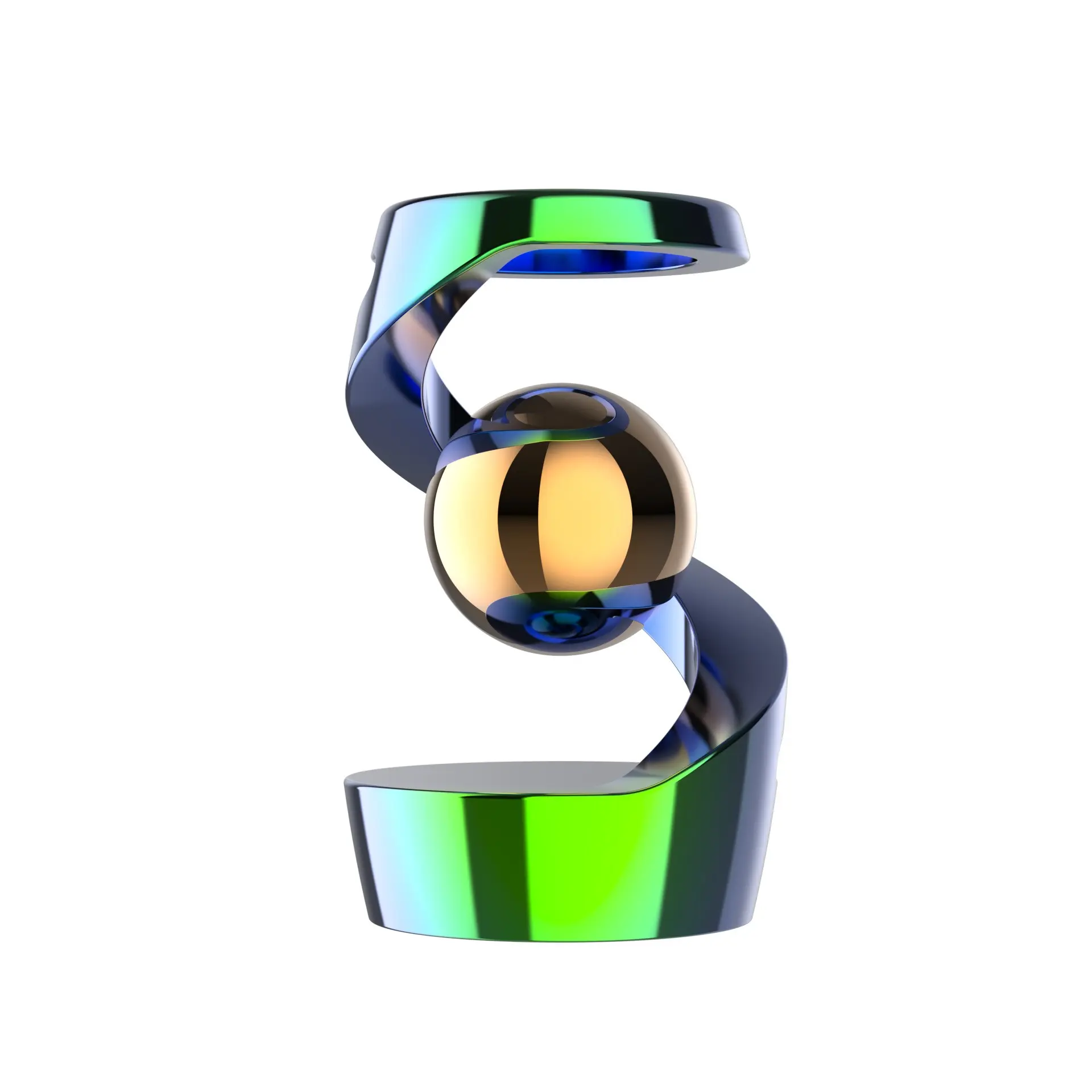 Levitating Metal Fidget Spinner Desktop Stress Reliever Decor Novelty Kinetic Toy Portable Stress Relief Gadget for Office & Home