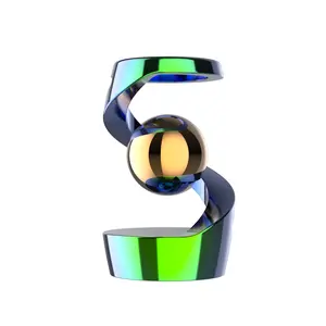 Levitating Spinner Desktop Decor Novelty Kinetic Toy Portable Stress Relief Gadget for Office & Home