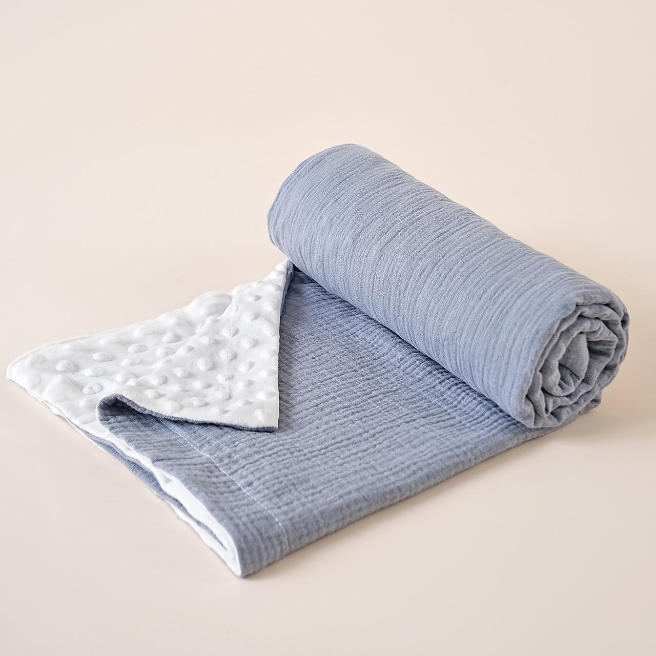 Bestselling Crepe Fabric Dot Blanket, Baby Swaddle Blanket, Cover Blanket, Swaddling Wrap, Newborn Dot Fleece Summer Quilt, Air Conditioner Quilt
