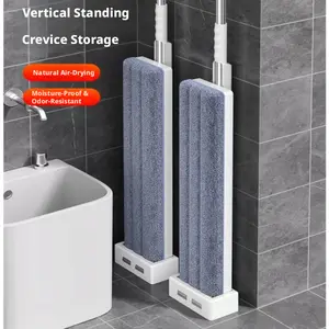 The 2026 new model is a high-efficiency, hands-free flat mop that can be stored vertically. This is a large household mop that can easily clean floors. It is a convenient mopping tool suitable for various types of flooring, including tiles and wooden floo