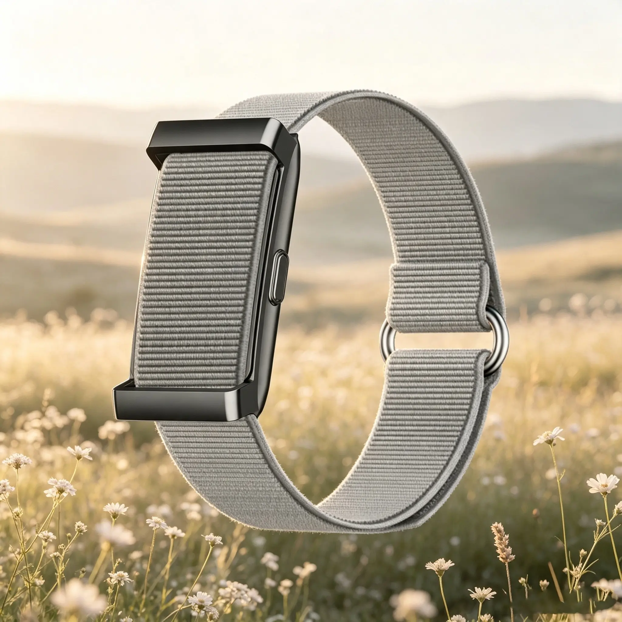 Screenless smart band fitness tracker, 24/7 monitoring of heart rate, sleep, and blood pressure; supports incoming calls, messages, and alarm reminders; sports modes; automatically records steps and calories; Wearable Fitness Trackers