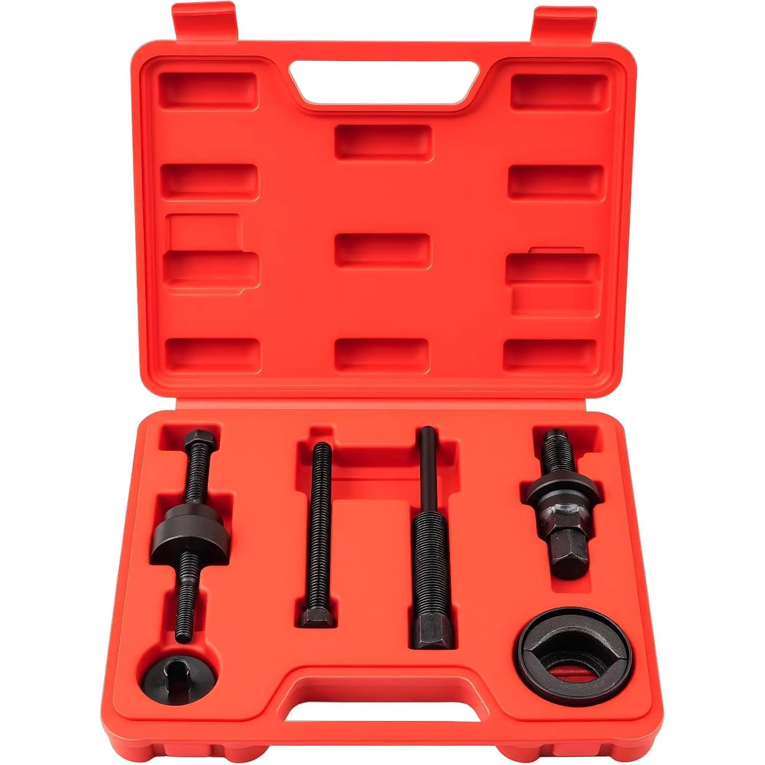Pulley Puller Installer Kit, Power Steering Pump Pulley Removal Tool for Multi-Vehicle, Fits F/or/d, G/M, V/W and Ch/RYS/ler, Works with Steering Wheel Puller Kit for Power Steering Tasks