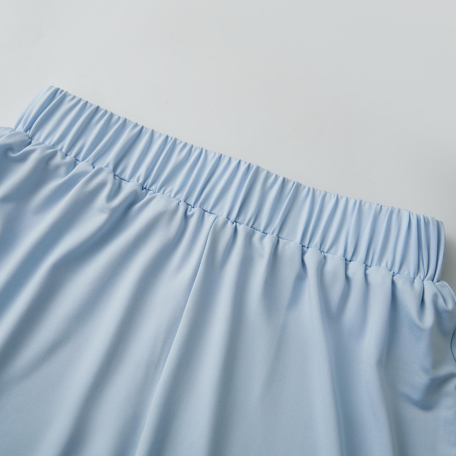 Women Ladies Female 2 Piece Pajamas Set Lace Patchwork Tie Front Camisole and Elastic Splits Shorts for Loungewear Soft Sleepwear Nightwear