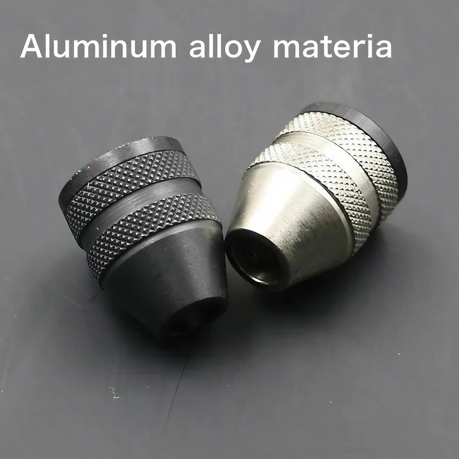 Keyless Drill Chuck Adapter, 0.3-3.4mm Electric Tool Conversion Head, Anti-slip & Anti-corrosion Metal Chuck, Multifunctional Extension Rod Kit