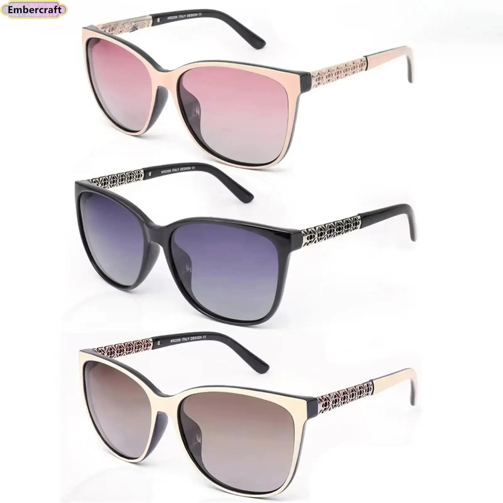 Viral Aesthetic 3-Piece Polarized Sunglasses Set for Women, Y2K Retro Slim Frame UV400 Protection, Lightweight TR90 Flexible Comfort Fit, Chic Style Shades, Beach Travel Essential, On-the-go Street Eyewear