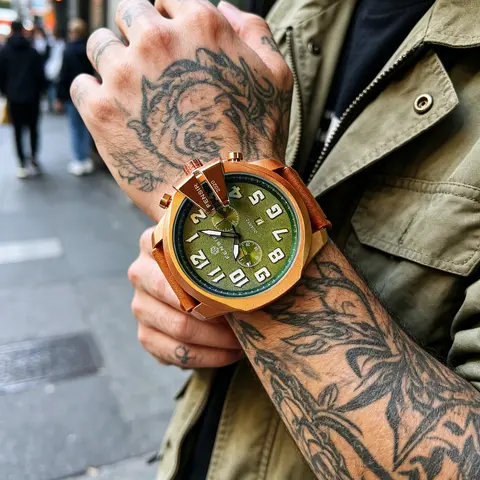 Matte Starry Sky Dial Men's Analog Quartz Watch, Luminous Luxury Business Sport Wristwatch, Gift Box Included, Analog Watches